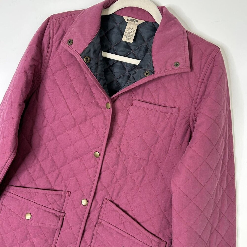 Duluth Trading Co Pink Quilted Jacket‎ Womens Size Small Insulated - Picture 2 of 8